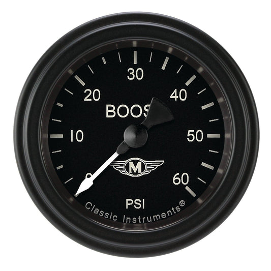 Classic Instruments MA143BLF Moal Bomber 2-1/8" Full Sweep Electric Boost 60ps