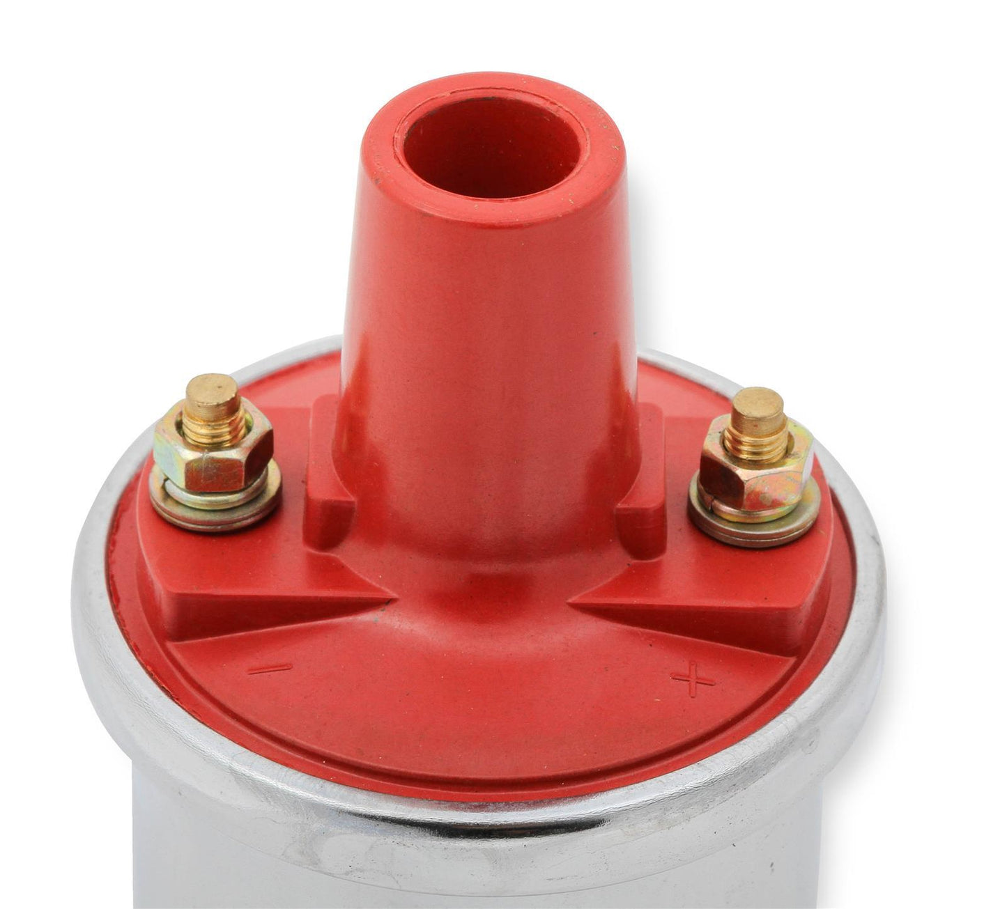 Mallory Ignition MAL29219 Mallory Canister Style Coil Chrome Red Top