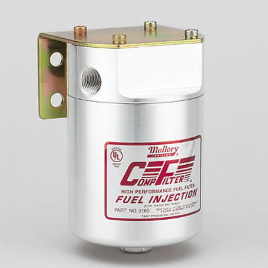 Mallory Ignition MAL3160 Mallory Comp 160 Fuel Filter 3/8" Npt Inlet/Outlet 10 Microns