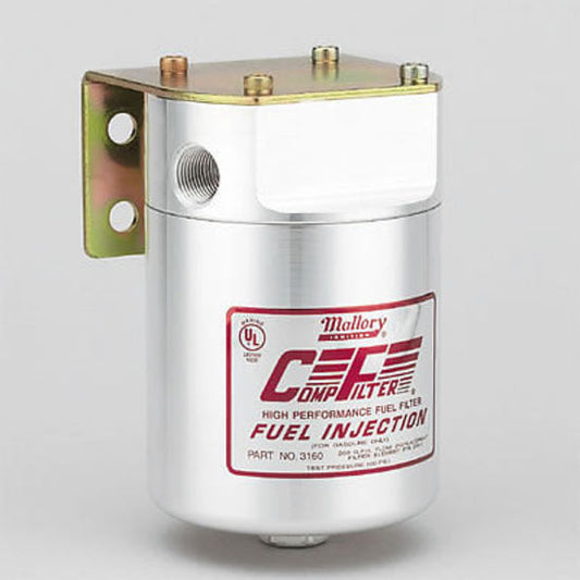 Mallory Ignition MAL3160 Mallory Comp 160 Fuel Filter 3/8" Npt Inlet/Outlet 10 Microns