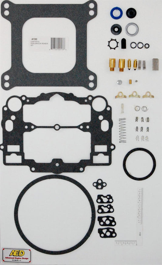 AED AED4190 Carter Afb Edelbrock Performer Carbureter Rebuild Kit