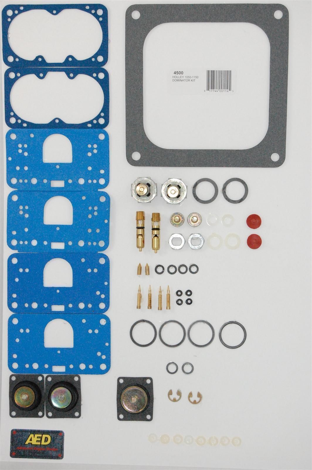 AED AED4500 Ultimate Performance Carbureter Rebuild Kit 750-1250 CFM Holley 4500