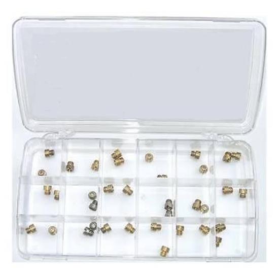 AED AED6000 Carburetor Jet Box Jet Range 64-81 - 1/4-32" Brass