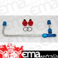 AED AED60946 Hard Stainless Steel Fuel Line Kit Holley 4160 -6 An Inlet