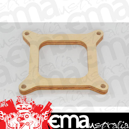 AED Performance AED6150 1/2" Birchwood Carburetor Spacer Kit 4Bbl Square Bore Open Centre