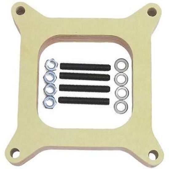AED Performance AED6170 1" Birchwood Carburetor Spacer Kit 4Bbl Square Bore Open Centre