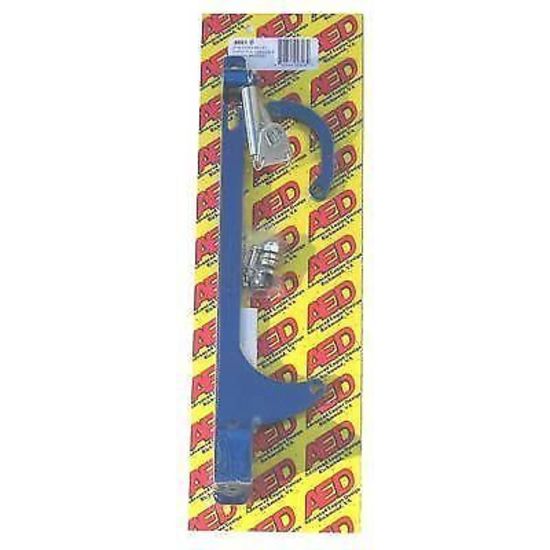 AED AED6601B Billet Throttle Bracket & Spring Holley 4150 Fits Ford Cable Blue