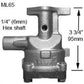 Melling MEM-65 Ford 144/170/200 6Cyl Pre Crossflow Standard Oil Pump