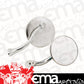Mr Gasket MG-8218GMRG 4" Swan Neck Mirrors Polished Stainless Steel