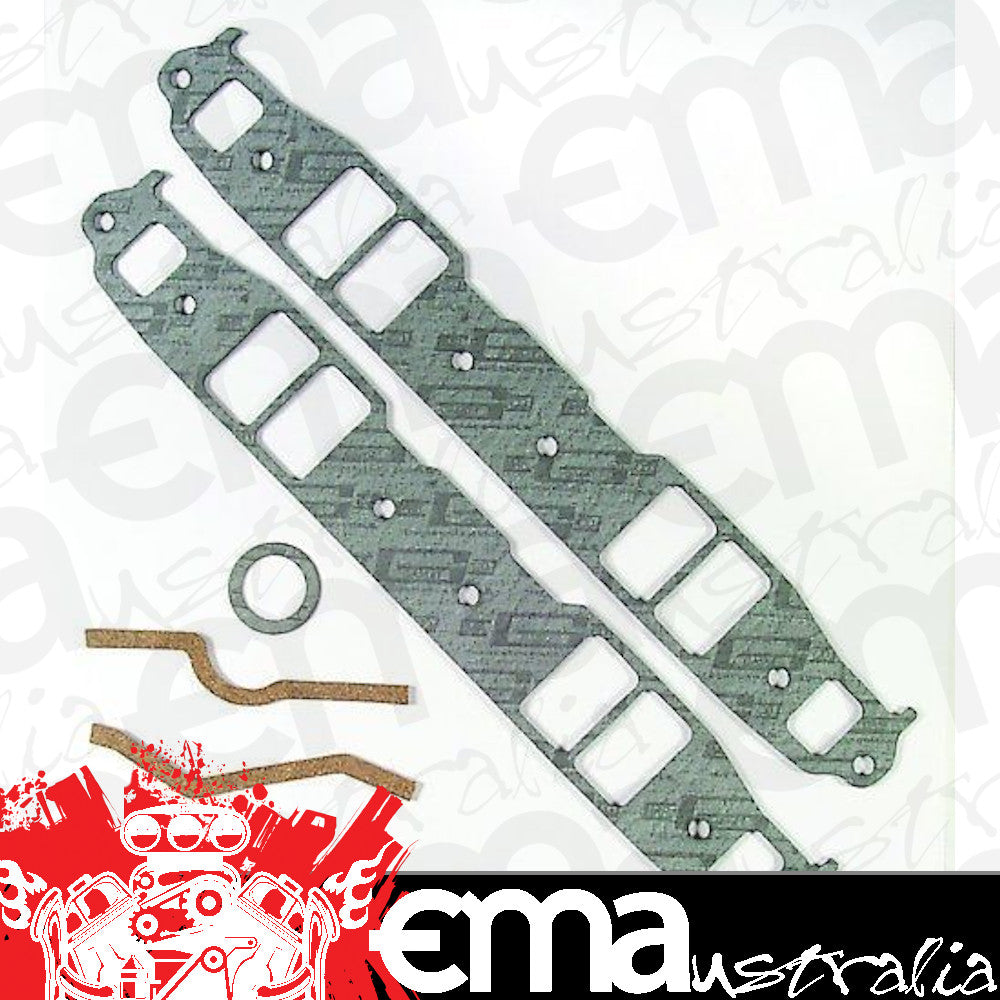 Mr Gasket MG106 Intake Manifold Gaskets Suit Chev Sb 1.31"W X 2.10"H 1955-91