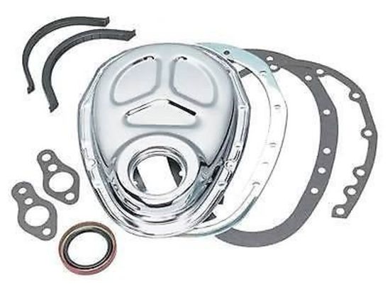 Mr Gasket MG1099 Chrome Plated Timing Cover Kit Suit Chev Sb V8 1955-87