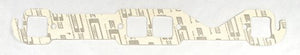 Mr Gasket MG150D Performance Exhaust Gasket For Square Ports 1.50"W X 1.65"H (Suit Small Block Chevy 1955-91)