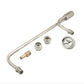 Mr Gasket MG1559 Chrome Fueel Line w/ Gauge Suit Holley 4150 3/8" Hose Barb