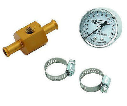 Mr Gasket MG1560 1-1/2" Mechanical Fuel Pressure Gauge 0-15 Psi