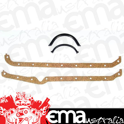Chev Small Block Gen I 262-400 C.I.D. 1975-79 Gasket Material: Cork/Rubber Sb Oil Pan 2 Pce Seal Mr Gasket MG189