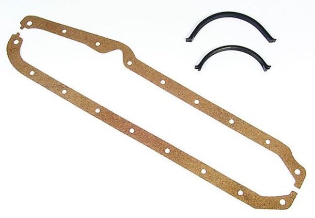Chev Small Block Gen I 265-400 C.I.D. 1970-74 Gasket Material: Cork/Rubber Sb Oil Pan 2 Piece Seal Mr Gasket MG190