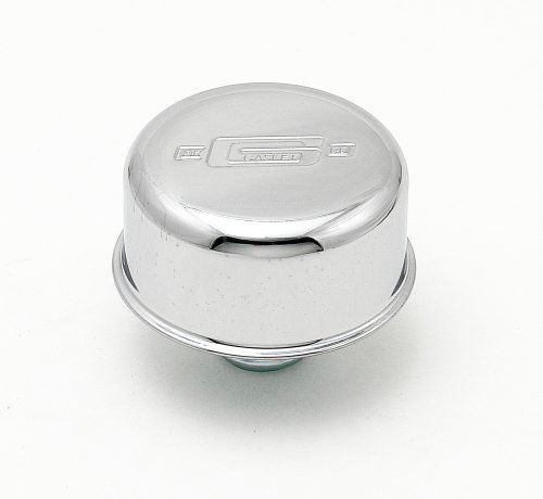 Mr Gasket MG2068 Chrome Plated Oil Filler Cap Push-On Style w/ Logo