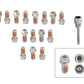 Mr Gasket MG2231 Headlock Locking Header Bolts - 3/8-16 X 3/4 Inch (Set Of 16)