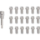 Mr Gasket MG2231 Headlock Locking Header Bolts - 3/8-16 X 3/4 Inch (Set Of 16)