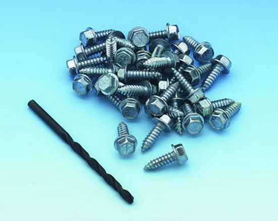 Mr Gasket MG4318 Mr. Gasket Tire Screw Kits.250" Diameter X.750" Long w/ 3/16" Drill Bit (Set Of 35)