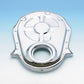 Chev big block Mark IV 396-454 C.I.D. V8 1965-90 1-Piece Chrome Timing Cover Suit Bb Mr Gasket MG4596
