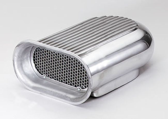 Mr Gasket MG5232 Single Hilborn Style Bonnet Scoop Polished Suit Single Carb
