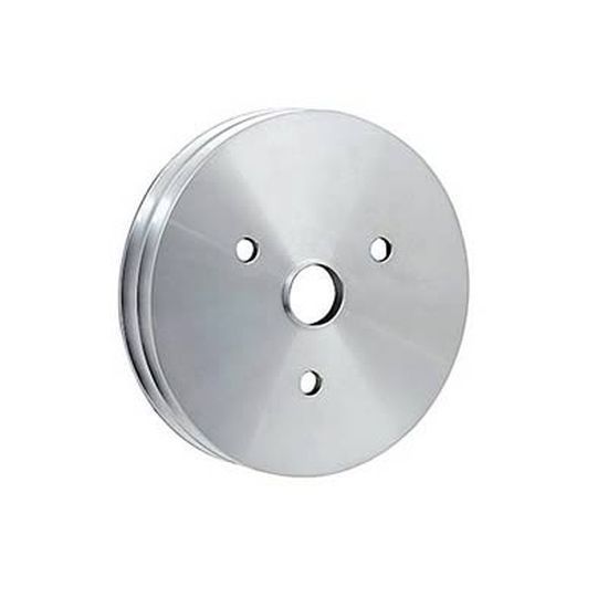 Chev Small Block Gen I 265-350 C.I.D. 1955-68 Billet Alloy Crankshaft Pulley, 2-Groove Short Pump Sb V8 Mr Gasket MG5313