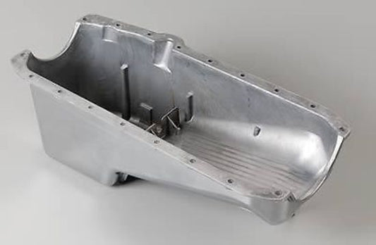 Mr Gasket MG5415 Polished Alloy Finned Oil Pan Chev Small Block Gen I