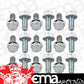 Chev big block Mark IV 396-454 C.I.D. & Gen V/VI 454 C.I.D. V8 Oil Pan Bolt Kit Hex Head Suit Bb Mr Gasket MG6086