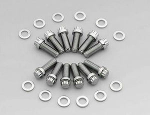 Chevy small block Gen I 265-400 c.i.d. V8 Chev Sb 12Pt Intake Manifold Bolts 3/8"-16 Mr Gasket MG6091