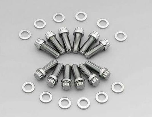 Chevy small block Gen I 265-400 c.i.d. V8 Chev Sb 12Pt Intake Manifold Bolts 3/8"-16 Mr Gasket MG6091