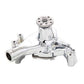 Mr Gasket MG7012 Steel Mechanical Long Water Pump Chrome Suit Chev Sb 262-400
