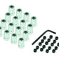 Mr Gasket MG921 Sure-Lock Rocker Arm Nuts .670" Shank Od 7/16" Stud Size Bright Zinc Finish Big Block Chevy