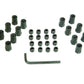Mr Gasket MG924 Sure-Lock Rocker Arm Nuts, .544" Shank Od, 7/16" Stud Size, Black Finish (Suit Big Block Chevy)