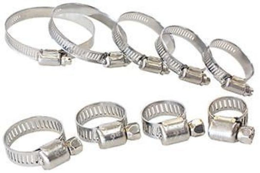 Aeroflow AF23-2751 27-51mm Stainless Hose Clamp (10 Pack)