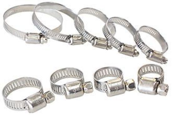 Aeroflow AF23-7692 76-92mm Stainless Hose Clamp (10 Pack)