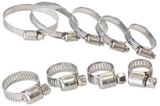 Aeroflow AF23-9114 91-114mm Stainless Hose Clamp (10 Pack)