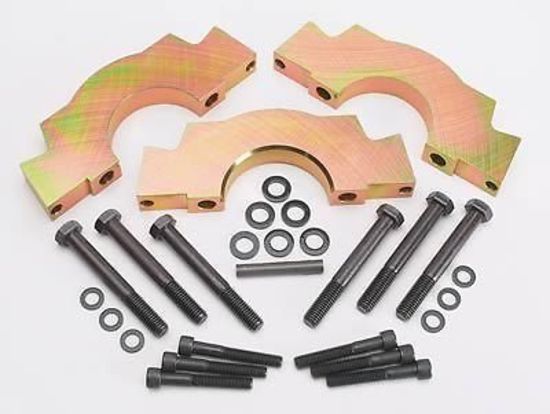 Milodon MIL11420 4 Bolt Main Cap Set suit Ford 351W V8 Angled Side Bolts
