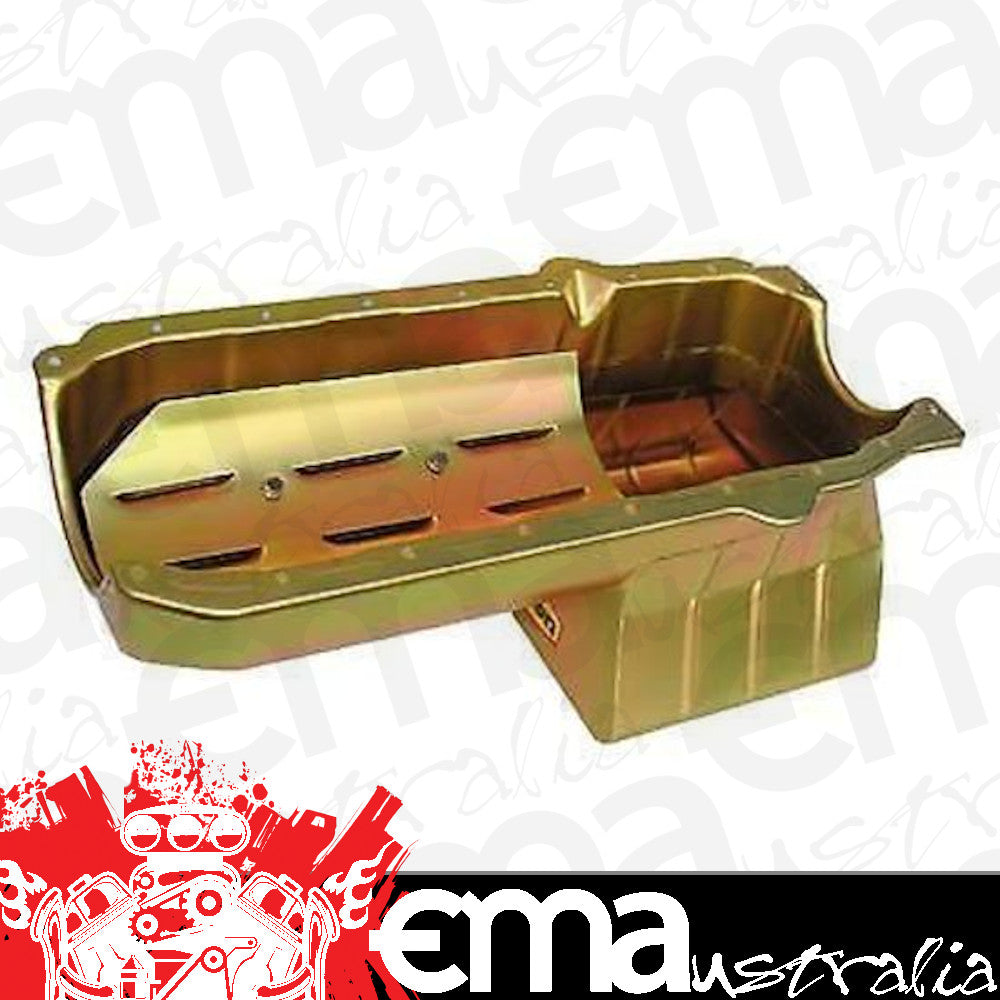 Milodon MIL30907 Low Profile 6Qt Oil Pan Chev SB Stroker Dart SHP Rh Dipstick
