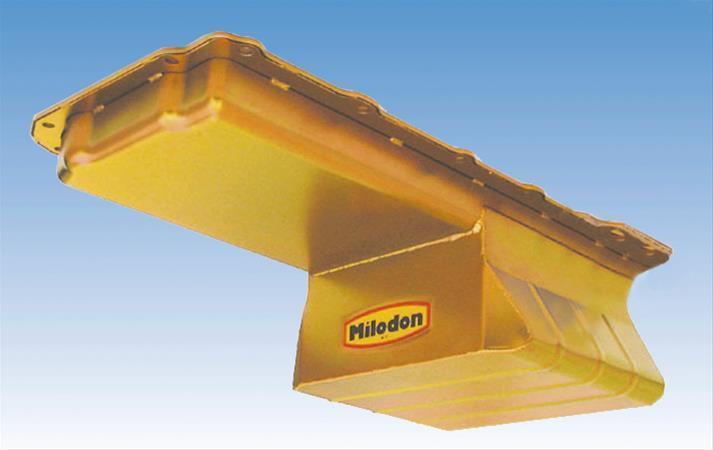 Milodon | MIL30915 | Chev Small Block LS Gold Street And Strip Oil Pan 6" Deep