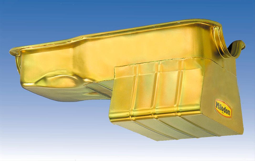 Milodon MIL30925 Gold Irridite 8 Quart Oil Pan Ford Windsor 260 289 302