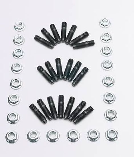 Milodon MIL81300 Oil Pan Stud Kit Hex Nut Chev SB 262-400Cid Black Oxide