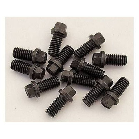 Milodon MIL84541 3/8"-16 x 0.750" Uhl Hex Head Black Oxide (Set of 16) Header Bolts
