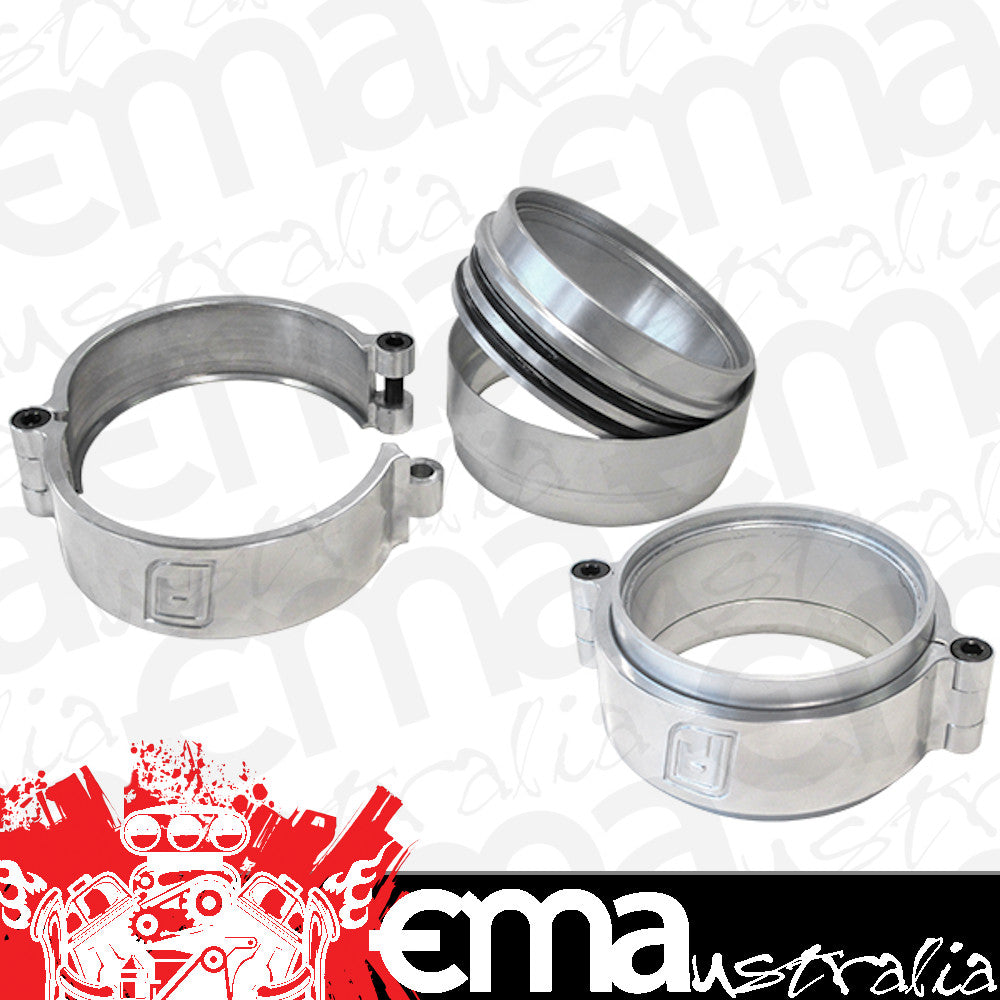 Aeroflow AF25-2000 2.0" Billet Intercooler Clamps Quick Connect Polished Clamp
