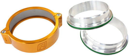 Aeroflow AF25-2000G 2.0" Billet Intercooler Clamps Quick Connect Gold Clamp