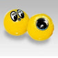 Mooneyes MNAA111MN Yellow Moon Balls Air Valve Caps 1 (pair)