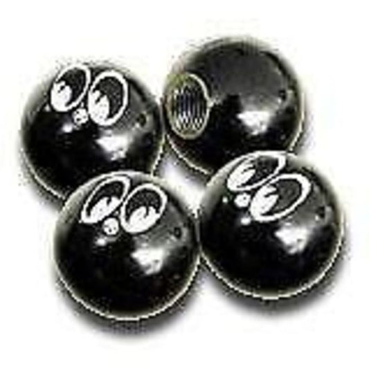 Mooneyes MNAA111MQ Moon Balls Air Valve Caps (pair) (Set of 2) Black