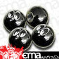 Mooneyes MNAA111MQ Moon Balls Air Valve Caps (pair) (Set of 2) Black