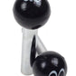 Mooneyes MNAA112MQ Door Lock Knob Black Moon Ball (pair)