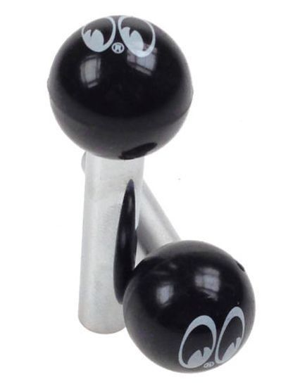 Mooneyes MNAA112MQ Door Lock Knob Black Moon Ball (pair)